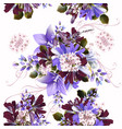 seamless background or pattern with flowers vector image vector image