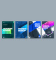 set brochure design cover template vector image