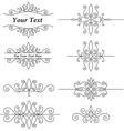 vintage ornaments set vector image