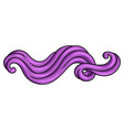 wave line curl color striped texture vector image