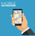mobile navigation concept vector image