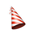 red party hat vector image vector image