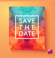 bright dynamic save the date wedding invitation vector image vector image
