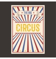 circus vintage label banner vector image