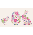 easter elements vector image