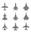 jet silhouettes set vector image vector image