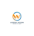 letter w logo icon design vector image