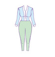 nice woman wear style design vector image