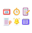 project management time administration vector image