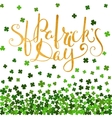 be irish gold lettering for st patricks day vector image