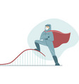 flatten curve concept for covid-19 outbreak vector image vector image