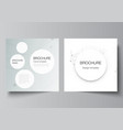 layout two square covers templates vector image