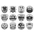 movie festival cinematography theater icons vector image vector image