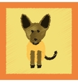 flat shading style icon pet dog vector image vector image