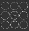 set of dividers round frames for decoration vector image