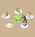 3d isometric flat conceptual vector image