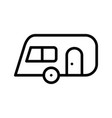 caravan icon vector image