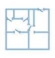 icon of apartment plan vector image