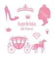 princess cinderella set collections vector image