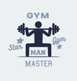 weightlifter man icon persone sign logo vector image vector image