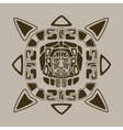aztec face design vector image