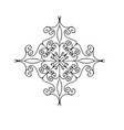 flourish ornament isolated on white background vector image
