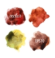 watercolor blots isolated on white background vector image vector image