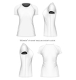 women t-shirt raglan short sleeve vector image vector image