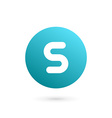 letter s number 5 logo icon design template vector image