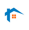 roof real estate logo template design eps 10 vector image