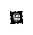 black friday sale label badge and sticker vector image