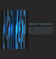 blue grey circuit power energy pattern with dark vector image vector image