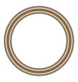 ethnic frame round border with geometric mexican vector image vector image