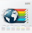 modern infographics global template vector image