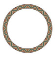 ethnic frame round border with geometric mexican vector image vector image
