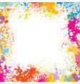 frame template made of paint stains vector image vector image