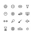 sport line icon vector image vector image