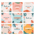 bohemian summer set modern sale post vector image