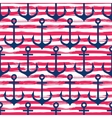 hand drawn seamless pattern anchors on striped vector image