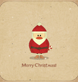 santa claus on vintage background vector image vector image