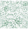 seamless pattern from flowers of roses on a white vector image vector image