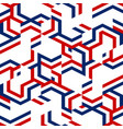 abstract red and blue geometric pattern vector image vector image