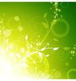 green floral background vector image vector image