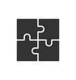 puzzle symbol vector image