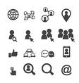 social network icon vector image