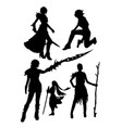 costume silhouette vector image