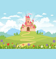 fairy tale castle vector image