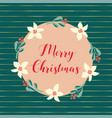 merry christmas hand drawn vector image