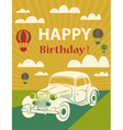 happy birthday card vector image