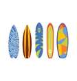 surfing boards vector image